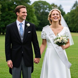 3PCS Bride to Be Sash Set Bachelorette Party Accessories Great for Wedding and Engagement Parties, Team Bride Theme Included Bride Sash with Comb Engagement Gifts