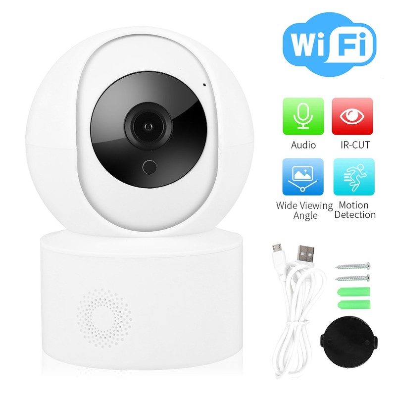 1080P Camera Wireless AI Motion Track Night Vision 2‑Way Intercom
