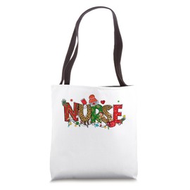 Nurse Life - Merry Christmas, xmas Scrub top, Holiday Cheer Tote Bag