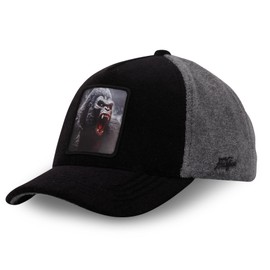 Hatfield Trucker Cap Animal Patch Animal Motif Trucker Cap, Gorilla Black #35153