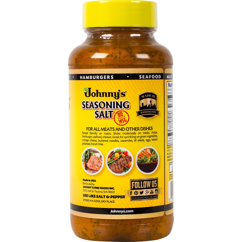 Johnny's Seasoning Salt, No Msg, 42 Ounce