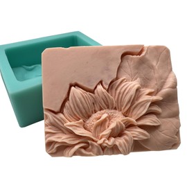 3D Sunflower Soap Mold Flower Handmade Soap Making Mold Scented Candle Wax Mold Resin Art Gypsum Crafts Moulds