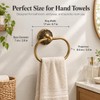 Antique Brass Towel Ring Wall Mounted 180° Rotatable 8.6 Inch
