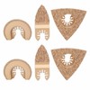6PCS Hard Alloy Saw Blades Multifunctional Oscillating Saw Blades Tool