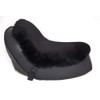 Alaska Leather Large Sheepskin Buttpad® - Motorcycle Seat Pad (Black