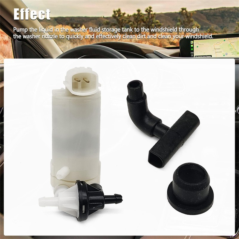 Meyffon Windshield Washer Pump Compatible with Mazda CX-3 2015-2020 Replace