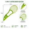3-in-1 Avocado Slicer for Kitchen Prep – Plastic Cutter, Pitter