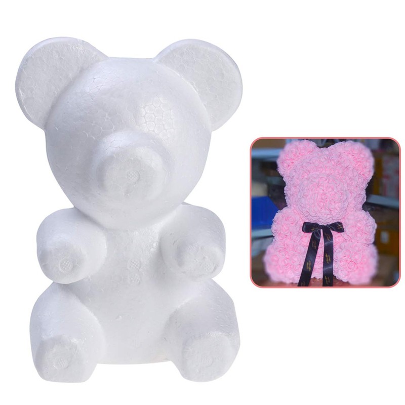 Happyyyami Foam Bear Modeling Polystyrene Foam Bear White Craft Foam