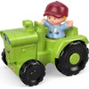 Fisher-Price Little People Toddler Toy Helpful Harvester Tractor, Farm Vehicle