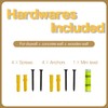 ROOREVO Wall Mounted Coat Rack 24 Inches with 6 Hooks