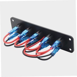 Vaguelly 3pcs Gang Panel Backlit Rocker Switch for Automotive Boat Tactile Stainless Switches