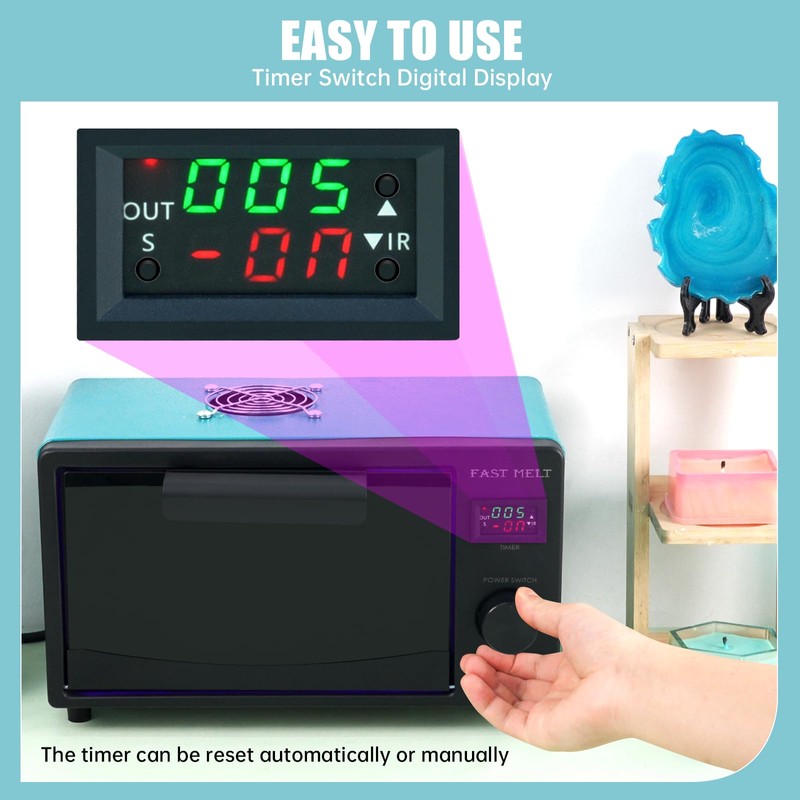 FAST MELT UV Resin Curing Box, 395nm UV Curing Light