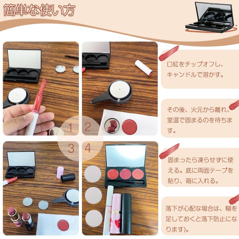 Makeup Palette, Eyeshadow Case, Empty Makeup Palette, Set of 3,