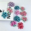 FineInno 4Pcs Flower Silicone Candle Molds for Candle Making 3D