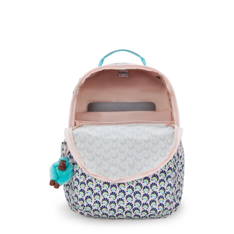 Kipling SEOUL Large Backpack, Geo Shell, One Size, SEOUL