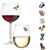 Barnyard Animal Wine Charms – Magnetic Glass Markers and Identifiers