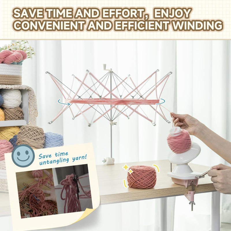 Yarn Swift, Yarn Winder for Crocheting,Wool Winder and Winder Umbrella