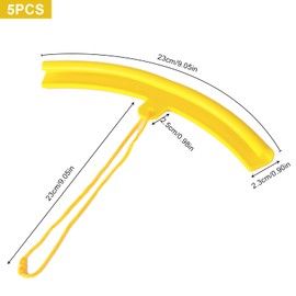 ACHANFLY Pack of 5 Wheel Rim Protectors Tyre Mounting Rim Protector Rim Protector Tyre Mounting Protection Tyre Change Rims Protection (Yellow)