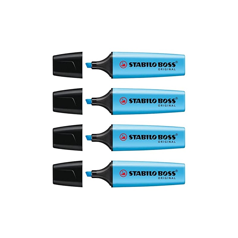 STABILO Boss Original Refillable Highlighters with Bevelled Point 2-5 mm