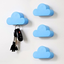 Cloud Magnetic Key Holder - Self Adhesive Wall Keychains Hook,Keychains Hooks,Home Organizer for Wall Door,Home Decoration,Best Gift - quantity: 1 x Key Holder