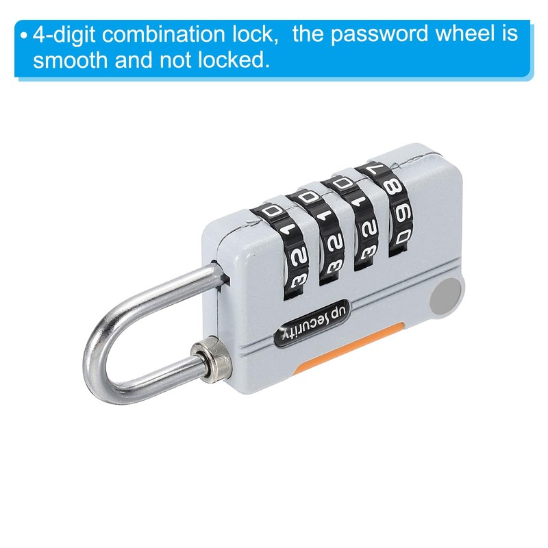 PATIKIL 1m Security Wire, 4-Digit Dial Lock, Cable Lock with