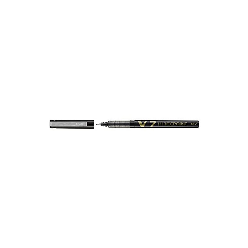 Pilot Pack of 3 Hi-Tecpoint V7 Rollerball Pens, Liquid Ink,