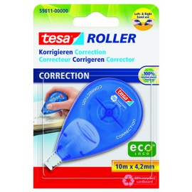 Tesa Tape Eco Roller Corrector for Right and Left Handed in Blister, 10 M X 4.2 mm
