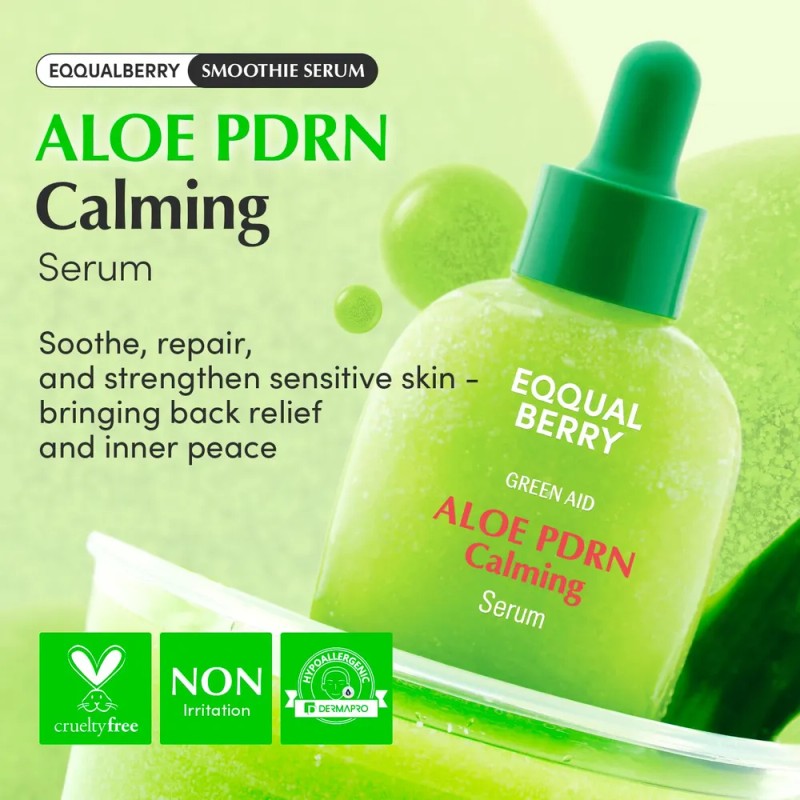 Eqqualberry Aloe Pdrn Suero Calmante Todo Tipo De Piel Día/noche
