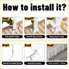 Muzata Stair Cable Railing Post 36 Inch for 25-35 Degrees