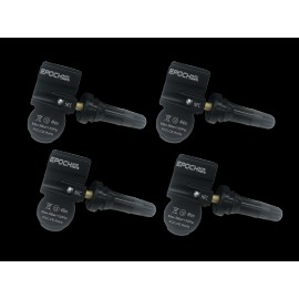 Epoch Auto Parts Set 4 TPMS Tire Pressure Sensors 315Mhz Rubber fits 2007 Hyundai Tiburon