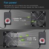 LUCKTE Upgrade Axial Fan1 Big Airflow Computer Fan with AC