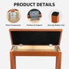 Duet Piano Bench with Padded Cushion and Storage - Solid