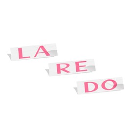 Reflective Concepts - Laredo Emblem Overlay Decal Sticker - Fits: 2005-2021 Jeep Grand Cherokee Laredo - (Color: Hot Pink)