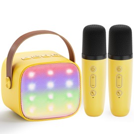 Children's Karaoke Machine with 2 Microphones: [Premium Version] Mini Karaoke Machine, Gift for Girls 3-12 Years, Karaoke Set Children, Portable Music Box Toy for Birthday Gift, Family Party