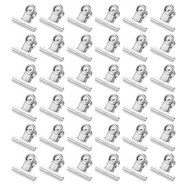 M&G 72Pack Binder Clips, 38mm Stainless Steel Small Hinge Paper Clip Metal Hinge Clamps for DIY Crafts, Paintings, Drawings, Photos Home Office Supplies