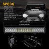 NORTHYUN 20Inch LED Light Bar with Front License Plate Frame