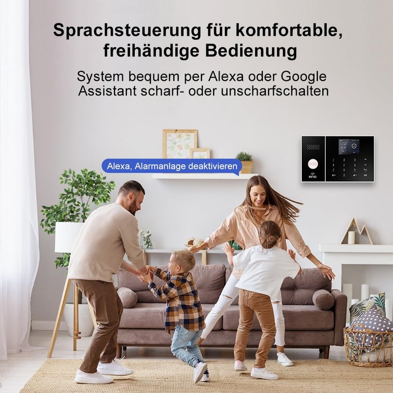RenseCum Home & Apartment Alarm System with WiFi + 4G