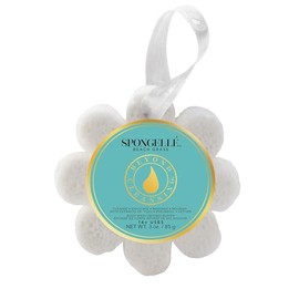 SPONGELLÉ Exfoliante corporal con esponja de flores silvestres y hierba de playa de Spongelle | Esponja de baño y ducha para mujeres | Exfoliante con esponja con gel de baño | Más de 14 usos