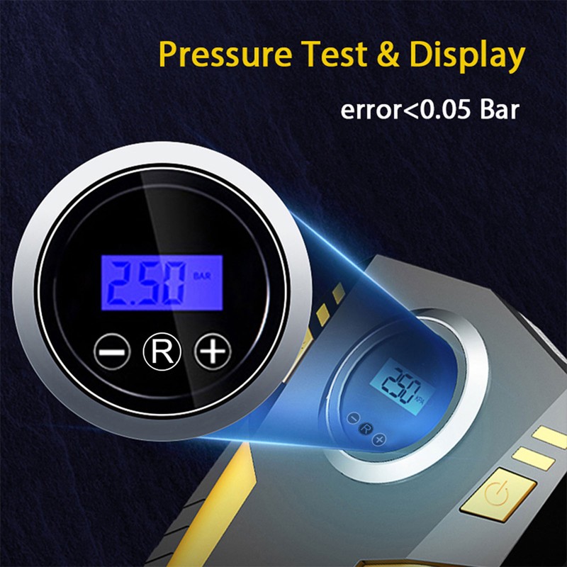 Digital Tire Inflator 12V DC Portable Air Compressor Pump 19