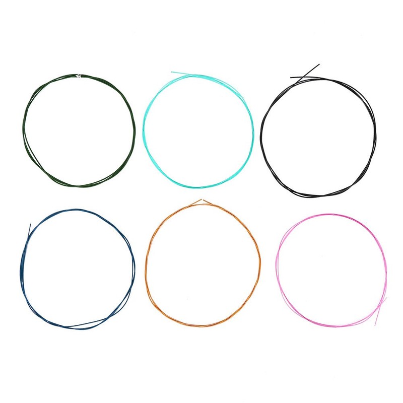 Classical Guitar Strings, Set of 6, Colorful Normal Tension Nylon