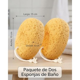 2 Estropajo Para Cuerpo, Esponja De Baño Y Loofah, Para Rutina Diaria De Exfoliación Corporal, Limpieza Profunda Post-Entrenamiento, Esponja Para Baño