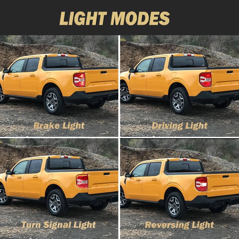 Tail Lights Compatible with 2022 2023 2024 Ford Maverick XL