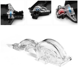 CHRCOED Transparent Spur Gear Covers,Clear Plastic Gearbox,Motor Gear Case,Main Gear Cover for Tamiya 1/10 RC Car TT02