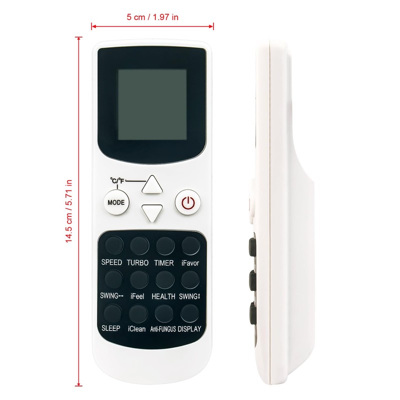 YKR-Q002E Replaced Remote Control -ALLIMITY- Compatible with AUX Rinnai Air