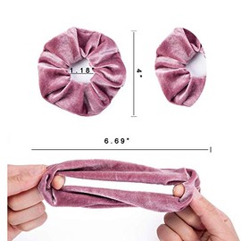 JSBelle Set de 20 Peinados para el cabello, Velvet Elastic Hair Bands para mujeres o niñas (20 colores)