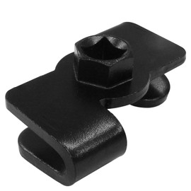 Kyuionty Universal Wrench Extender Adaptor Tool with 1/2 Inch or 21mm Hex Drive for Mechanics and Automotive, Black