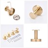 Beelee Brushed Gold Wall Hooks, 4-Pack Bathroom Towel Hooks, Robe