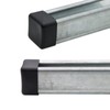 Strut Channel Cap, 1-5/8" Plastic Black Square End Cap for