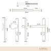 Premium Handle Set DHS 92 mm - Plate Width 32