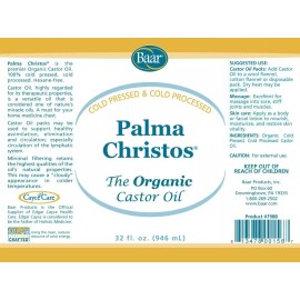 Baar Orgánica De Aceite De Ricino - 32 Oz. - ¡prensado En Frío! H